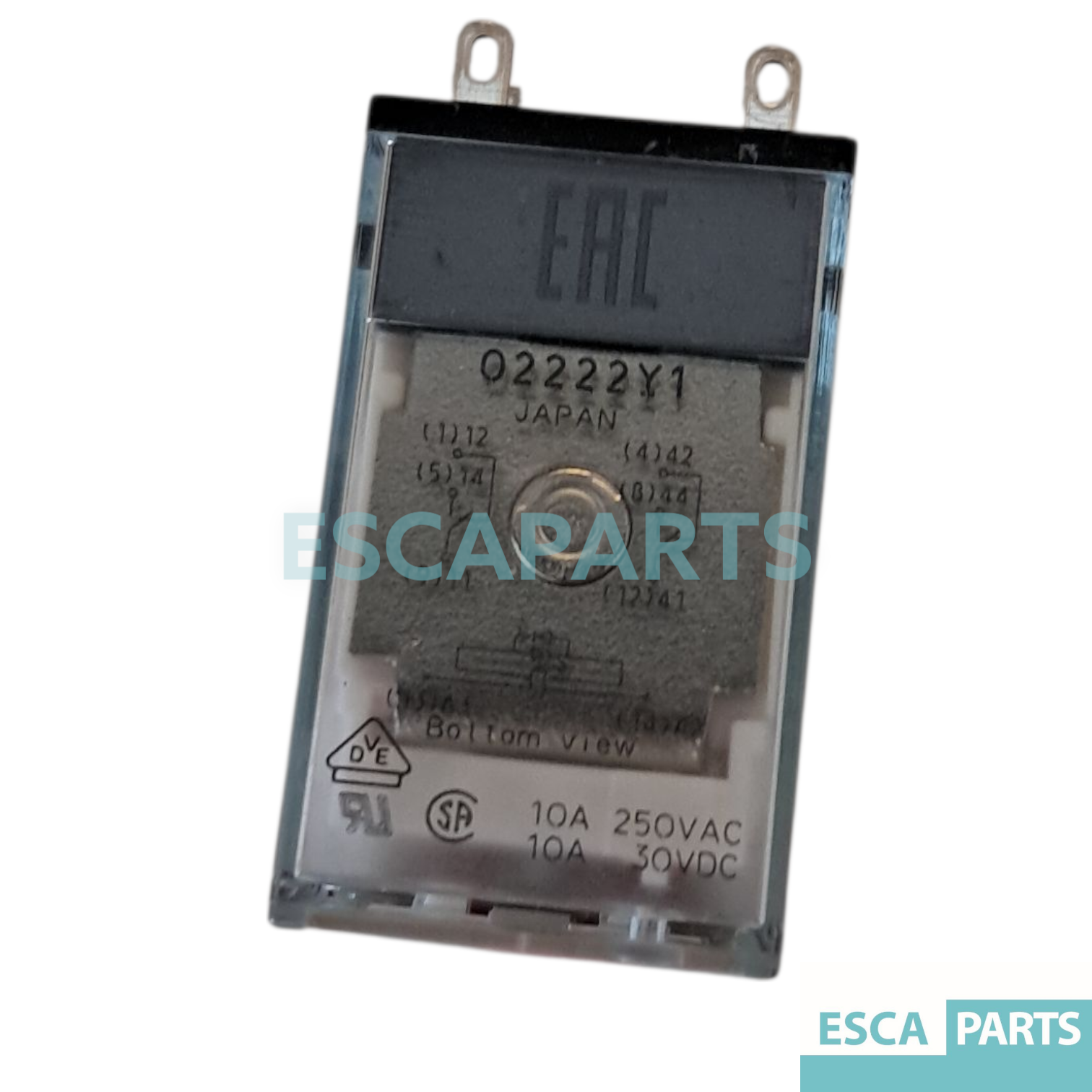 Industrial relay MY2IN 220/240VAC (S)/MY 2CO AC 230V 5A Plug-in terminal-1