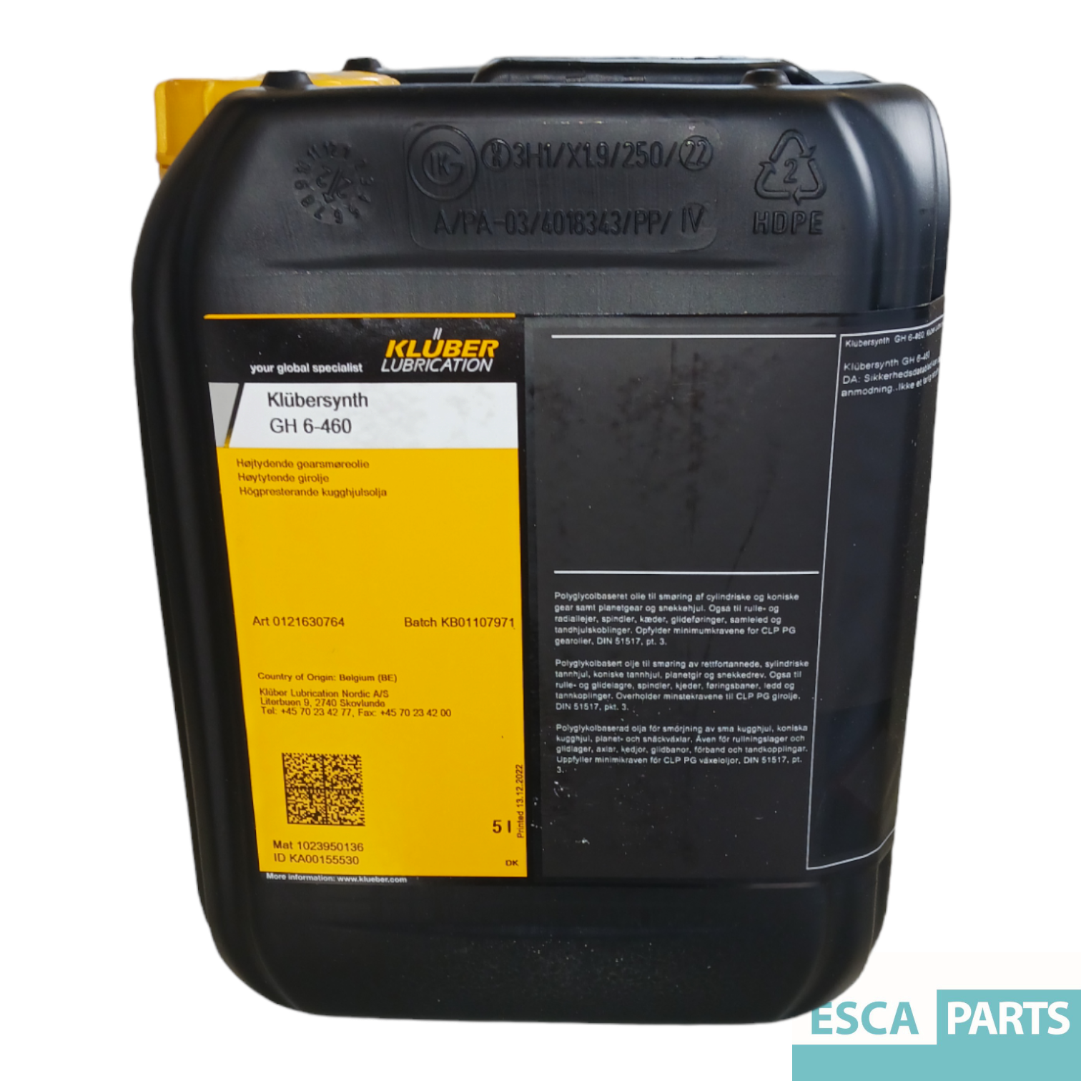 Oil Klübersynth GH 6-460 5L-1