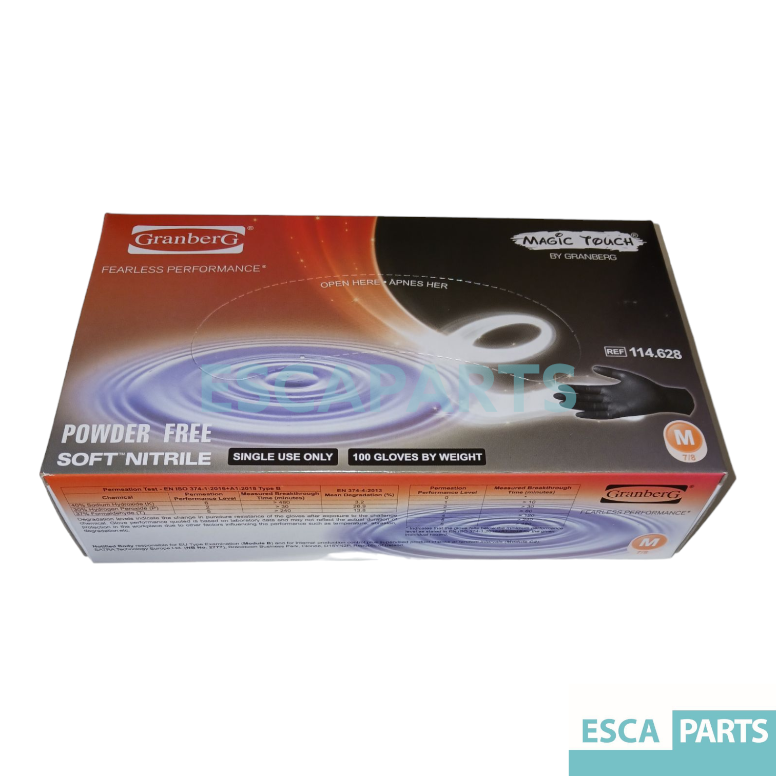 Nitrile Gloves Black M 100-pack-1