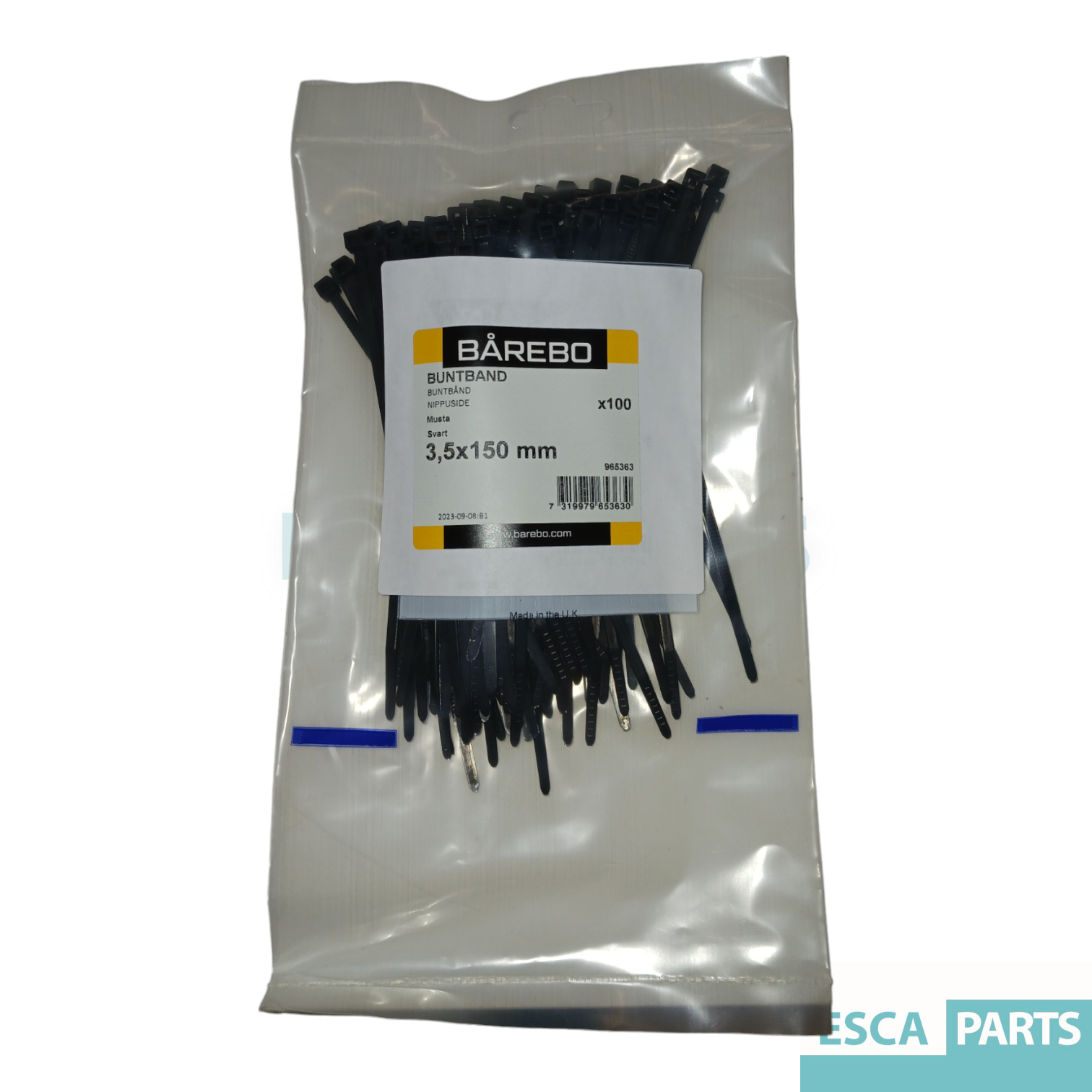 Cable Ties 3.6×140 mm Black 100-pack-2