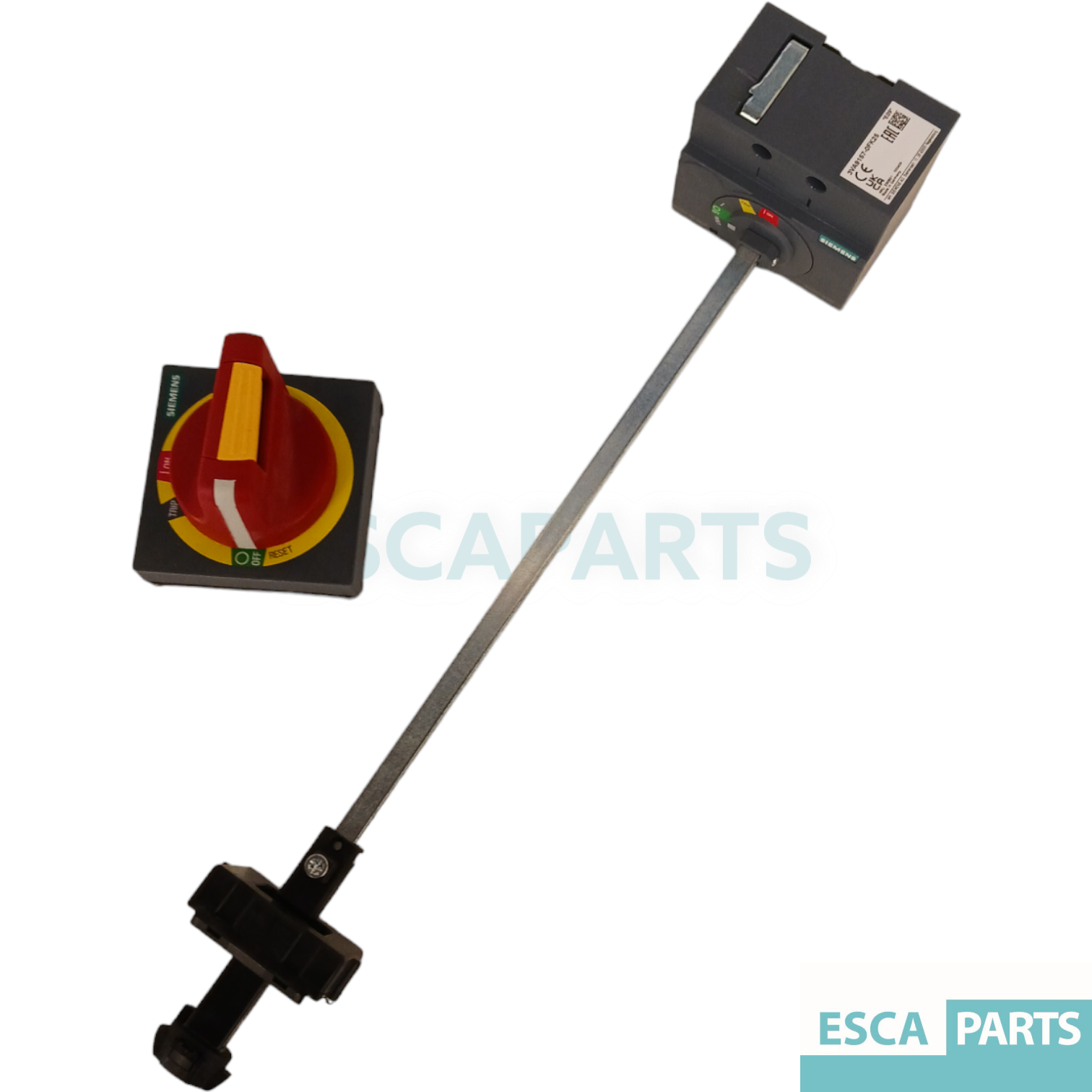 Door Handle with Shaft red/yellow IP65 – for circuit breaker-1