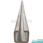Rear Wheel Track 45×40×5 mm L4000 mm – compatible with KONE-2