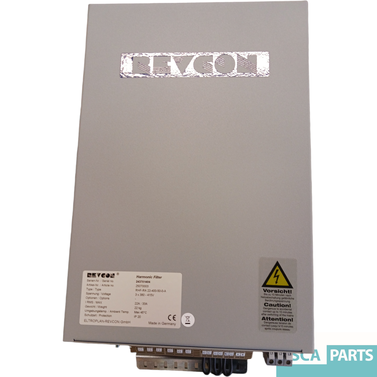 Harmonic Filter RHF-RA 22-400-50-0-A – Revcon-1