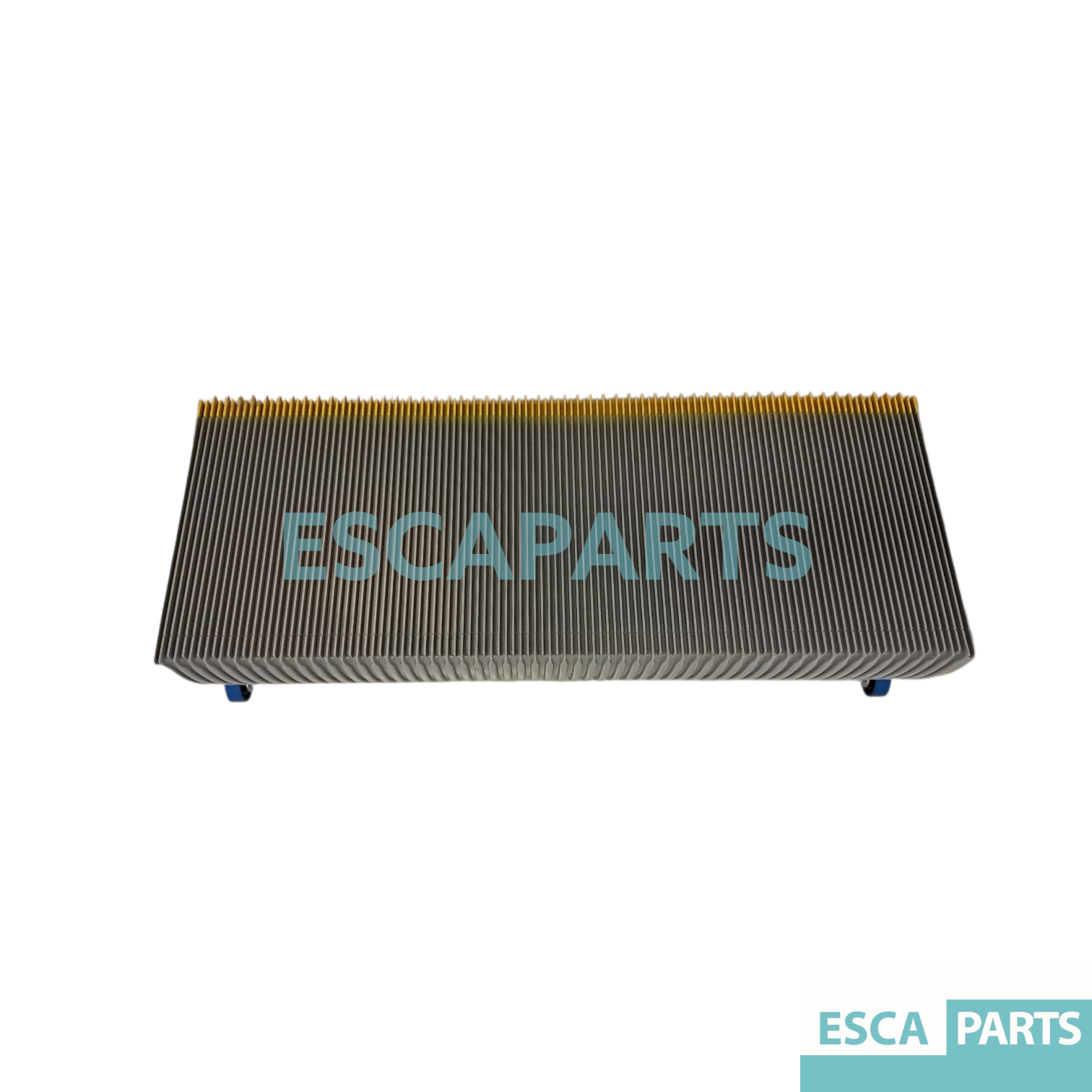 Escalator Step 1000 mm Yellow Demarcation incl. Rollers 76×25 – Compatible with KONE-1