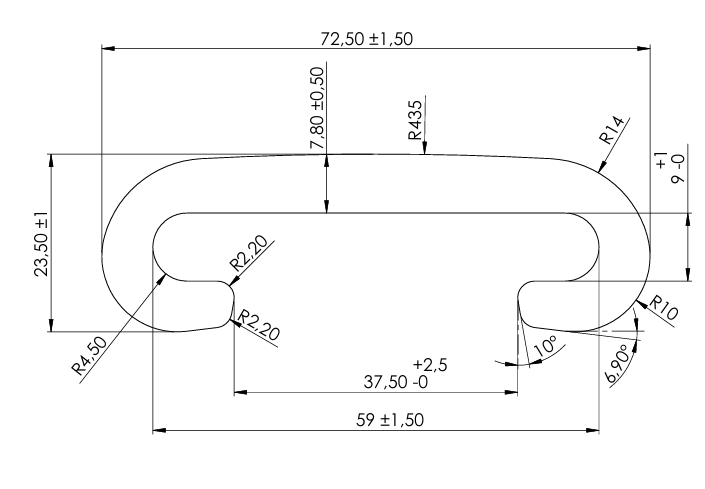 Handrail H49-sw Black – OEM Semperit for Schindler Super Slimline-1