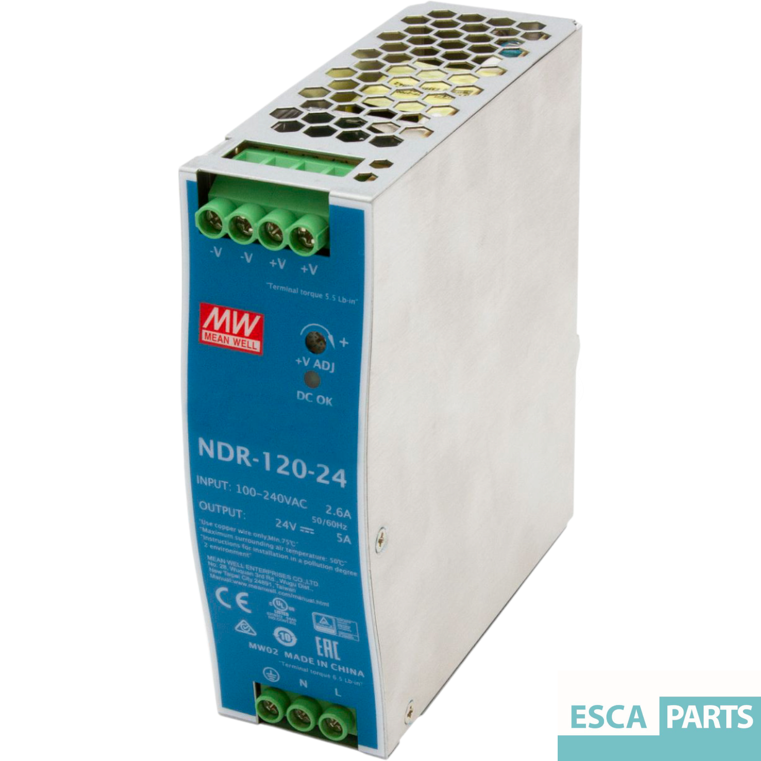 Power Supply 24–28V DC 120W 5A – NG400501-1