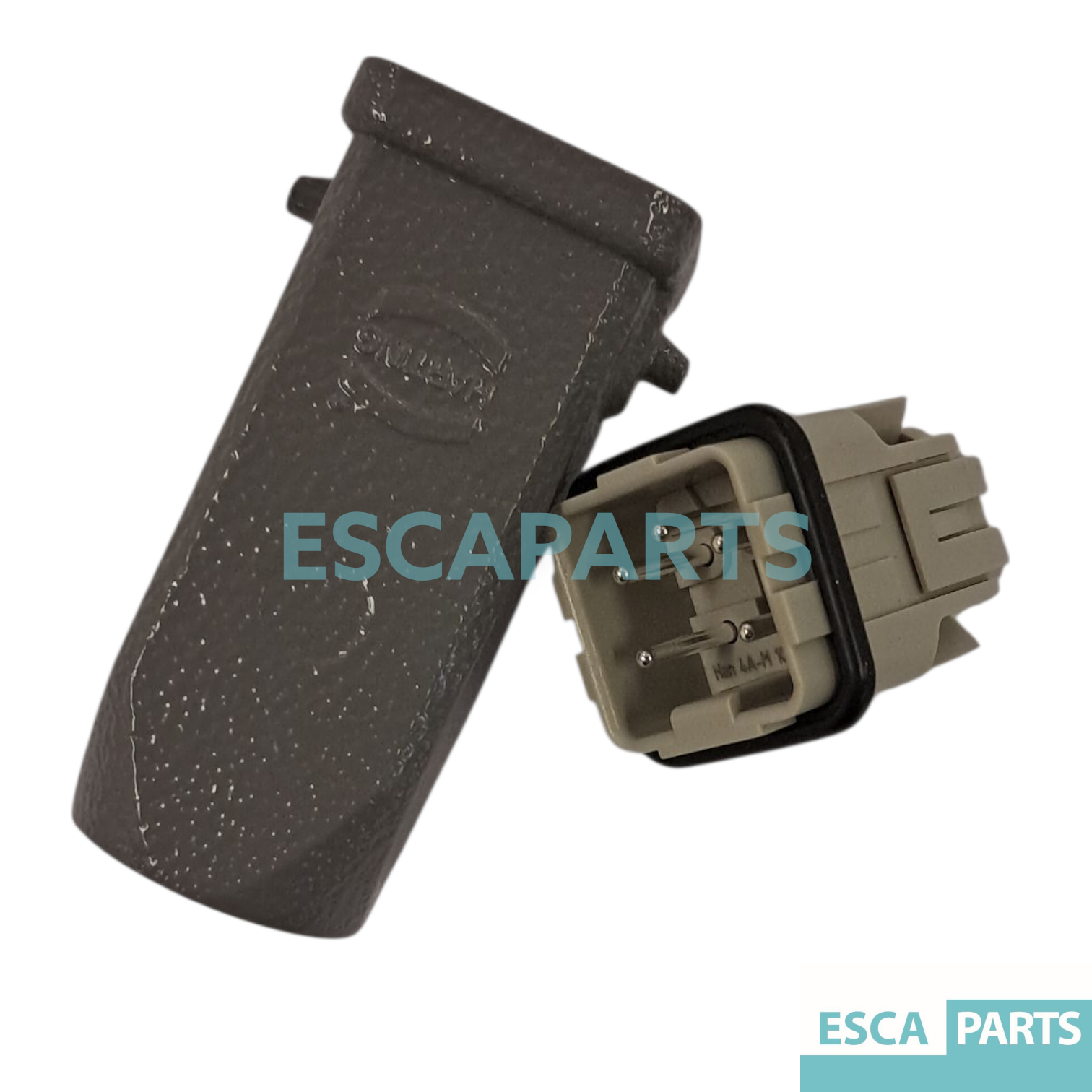 Harting Hood Cable Plug, 4 + PE Way, 10A, Male-1