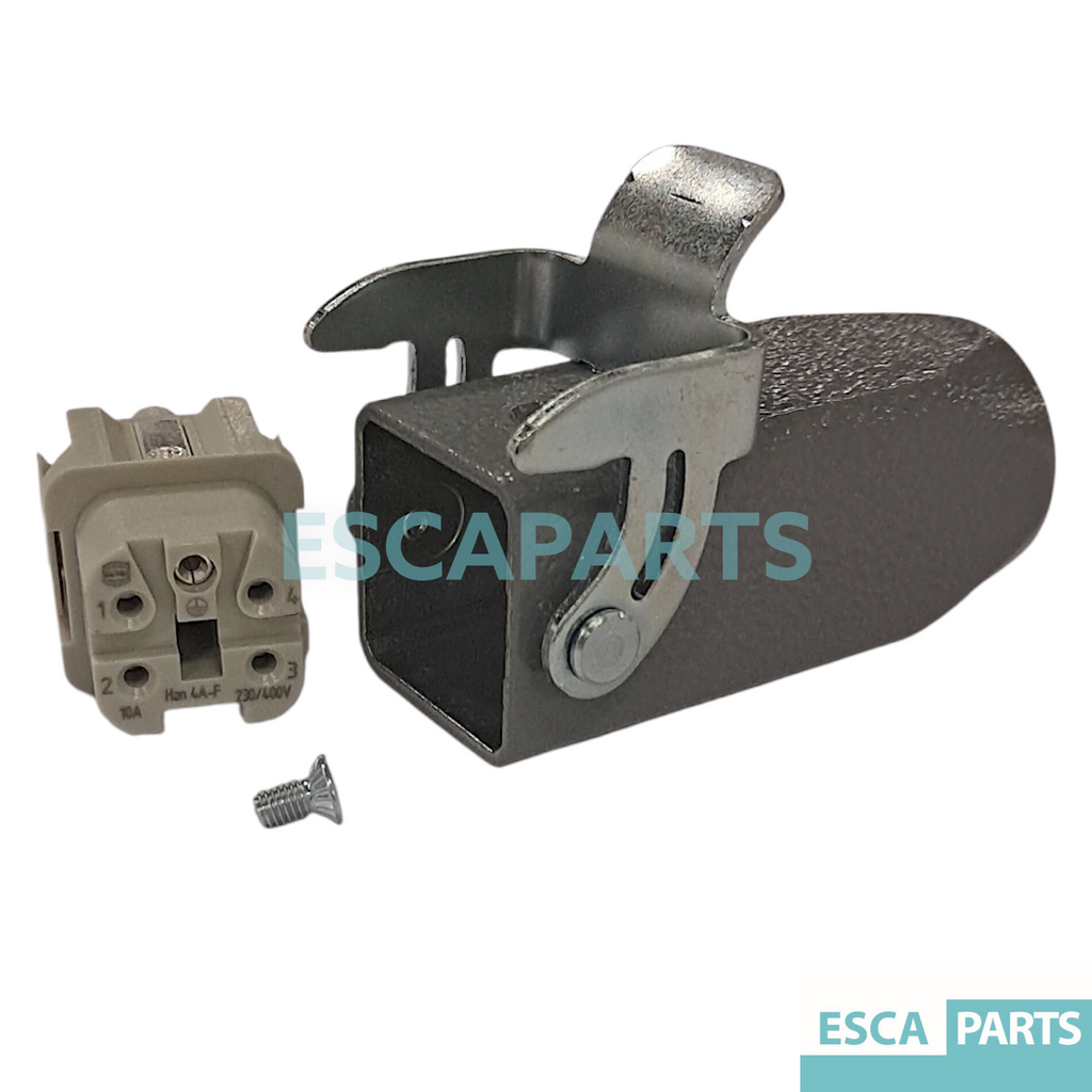 Harting Han Connector Set 4-Pole, 10A, Female-1